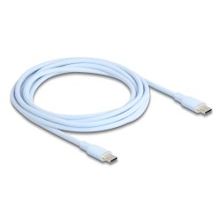 DELOCK USB 2.0 Kabel USB Typ-C St St PD 3.0 60W 2.5m blau