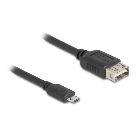 DeLOCK 81521 câble USB USB 2.0 5 m Micro-USB B USB A Noir