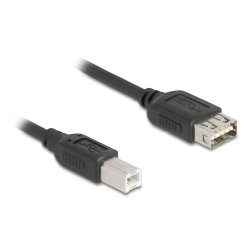 DeLOCK 81529 USB cable USB 2.0 0.5 m USB B USB A Black