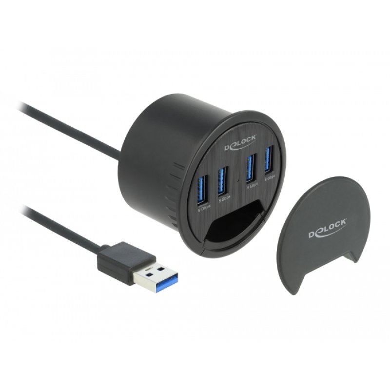 DeLOCK Hub de bureau à 4 ports SuperSpeed USB Type-A