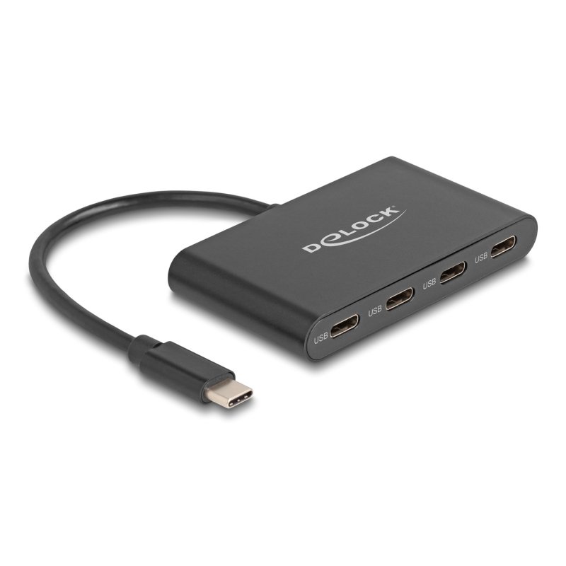DeLOCK Hub USB 3.2 Gen 2 USB Type-C avec 4 x USB Type-C femelle – 10 Gbps