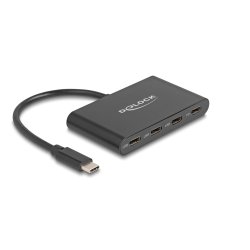 DELOCK USB 3.2 Gen 1 USB Type-C Hub mit 3 x USB Type-C Buchse 1 x USB Type-C PD 100 Watt