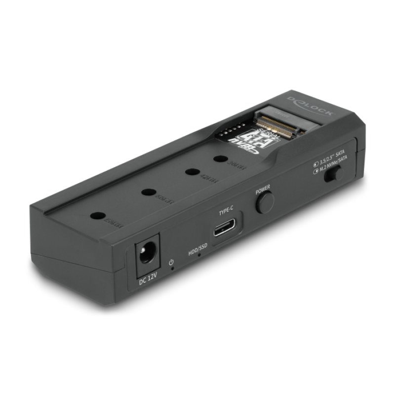 DeLOCK USB Type-C Converter for 1 x M.2 SSD or 1 x SATA SSD / HDD