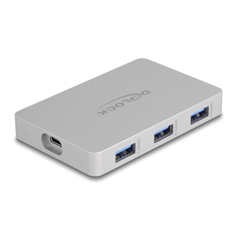 DeLOCK Hub 7 ports USB avec 4 x USB Type-C femelles et 3 x USB Type-A femelles avec PD 82 W