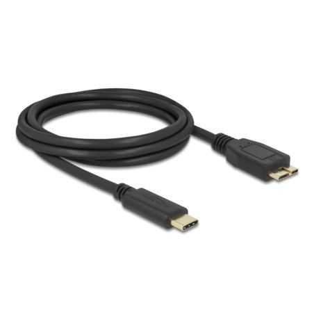 DeLOCK 81160 câble USB USB 3.2 Gen 1 (3.1 Gen 1) 2 m USB C Micro-USB B Noir