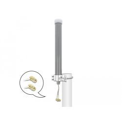 DELOCK Multiband LTE WLAN 2.4GHz Antenne 1xSMA Stecker 1xRP-SMA Stecker 2-3dBi 2x20cm RG-178 omnidirektional outdoor