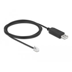 DELOCK Adapterkabel USB Typ-A zu Seriell RS-232 RJ9/RJ10 mit ESD Schutz Celestron NexStar 2m