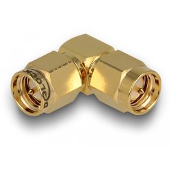 DELOCK Adapter SMA Stecker zu SMA Stecker 90