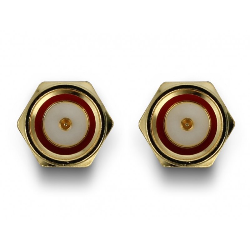 DELOCK Adapter SMA Stecker zu SMA Stecker 90