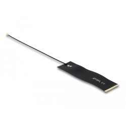 DeLOCK Antenne LoRa 863 - 928 MHz I-PEX Inc., MHF 4 mâle 1,68 dBi 15 cm 1.13 FPC noir autocollante