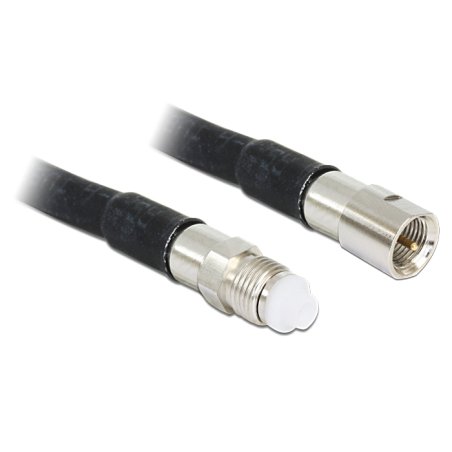 DeLOCK 88668 coaxial cable 5 m FME Black