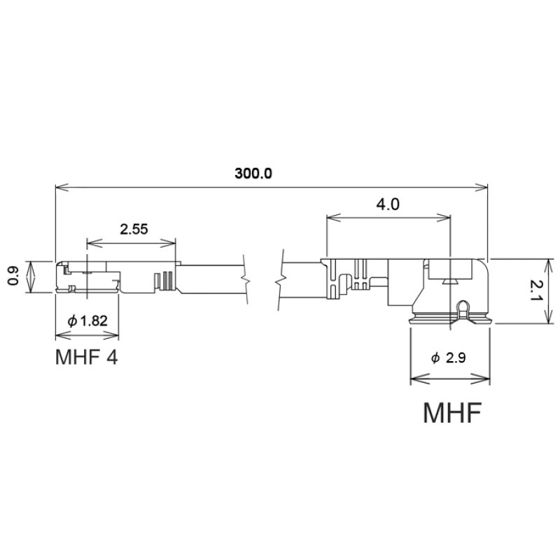 DeLOCK 89649 coaxial cable 1.13 0.3 m MHF (I-PEX) MHF IV/ HSC MXHP32 Black, Gold