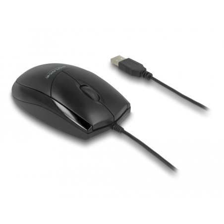 DeLOCK Souris de bureau USB optique - Silencieuse