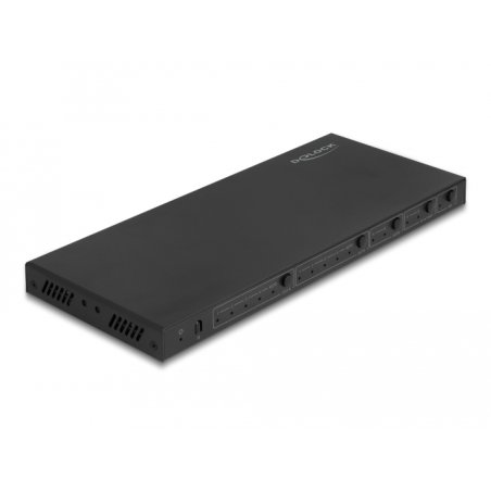 DeLOCK Interrupteur HDMI Matrix, 4 x HDMI en 2 x HDMI sorties, 4K 60 Hz, avec Extracteur Audio