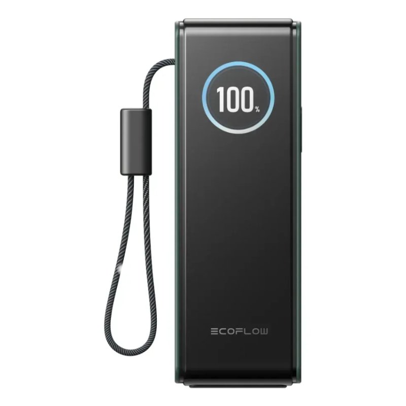 ECOFLOW RAPID 25K Build-in cable - Powerbank Green