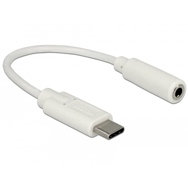 DeLOCK 65913 câble audio 0,14 m 3,5mm USB Blanc
