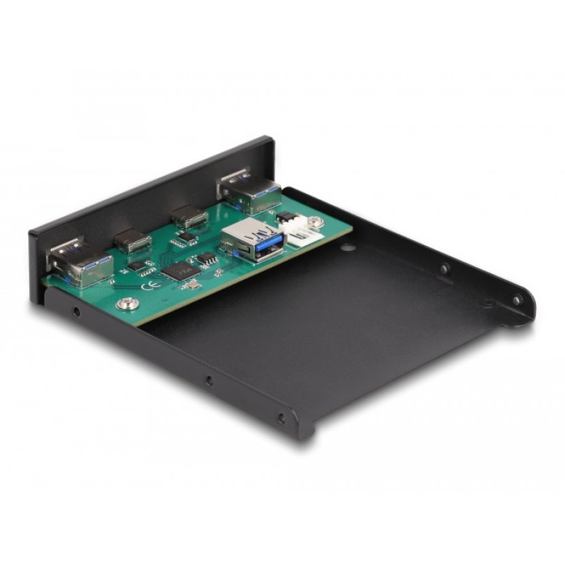 DELOCK 8.89cm 3.5Zoll USB 3.2 Gen 1 Front Panel 2 x USB Type-C 2 x USB Typ-A