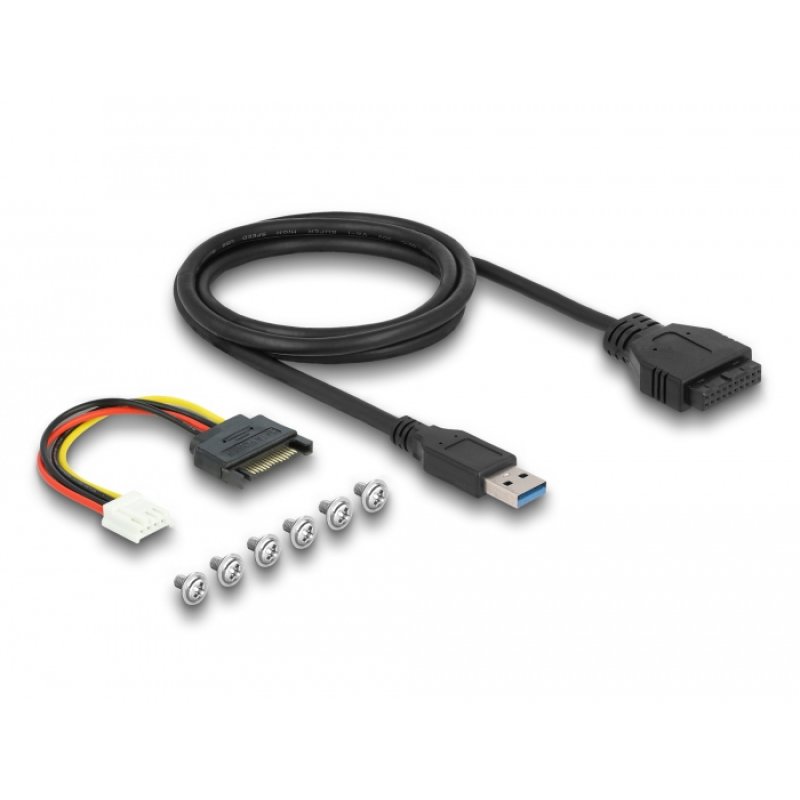 DeLOCK Panneau avant 3.5″ USB 5 Gbps, 2 x USB Type-C 2 x USB Type-A