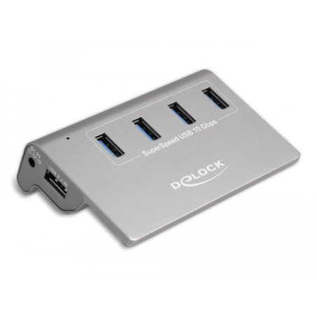 DELOCK USB 3.2 Gen 2 Hub mit 4 USB Typ-A Ports
