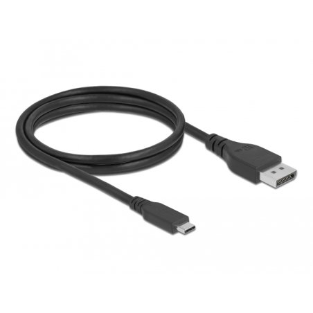 DeLOCK Câble bidirectionnel USB Type-C à DisplayPort (Mode DP Alt) 8K 60 Hz, 1 m DP 8K certifié