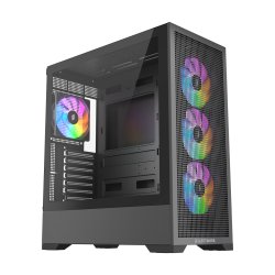 Core 100 ARGB (schwarz, Tempered Glass)