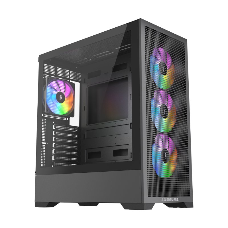 Core 100 ARGB (schwarz, Tempered Glass)