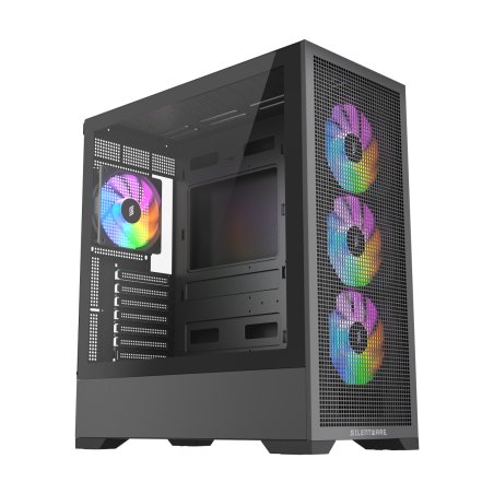 Core 100 ARGB (schwarz, Tempered Glass)