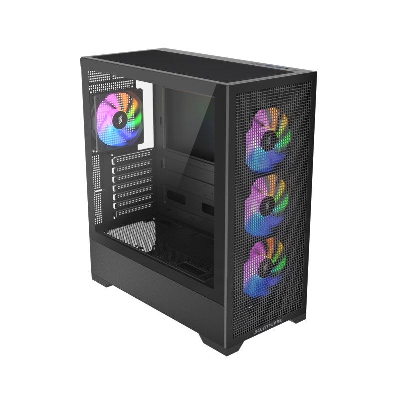 Core 100 ARGB (schwarz, Tempered Glass)