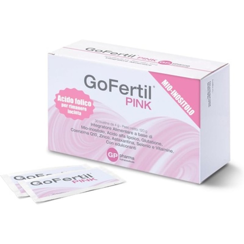 Gofertil Pink Powerful Inositol Supplement and Folic Acid for Pregnant Women