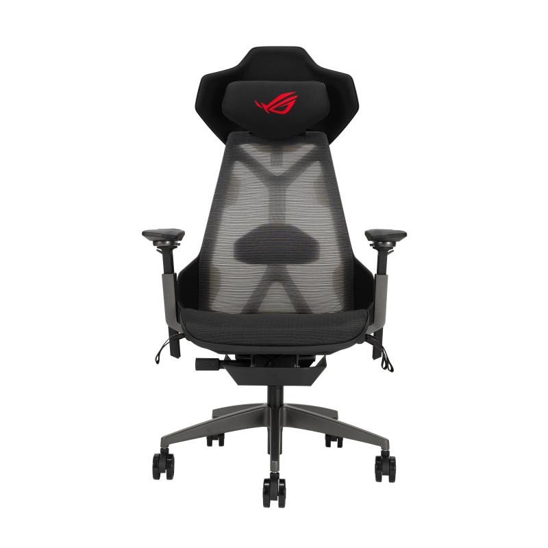 Asus ROG Destrier Ergo Gaming Chair, Cyborg-Inspired Design, Versatile Seat Adjustments, Mobile Gaming Arm Support,