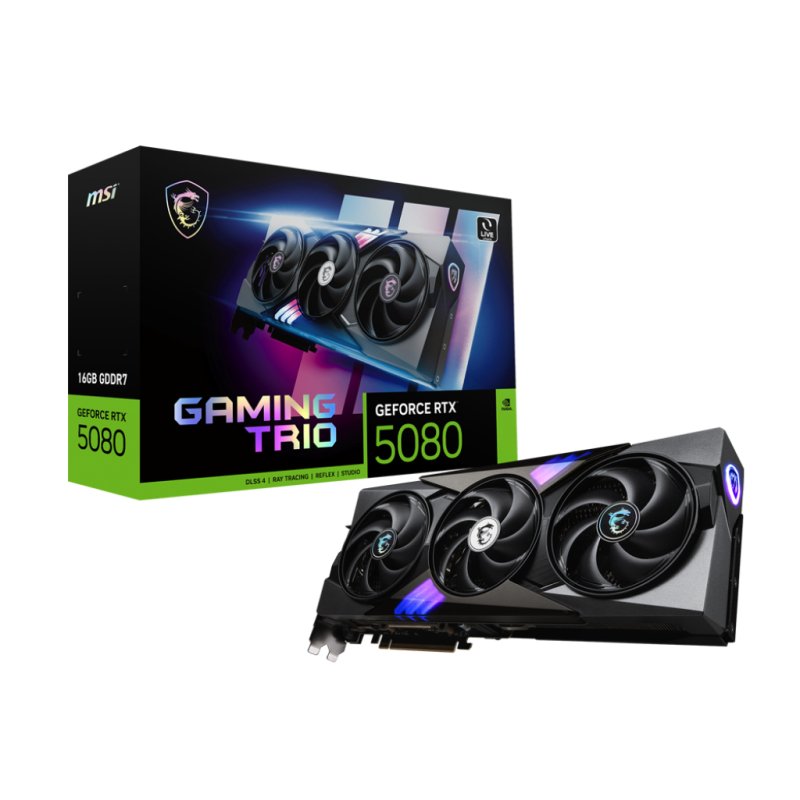 MSI GAMING GeForce RTX 5080 16G TRIO NVIDIA 16 Go GDDR7