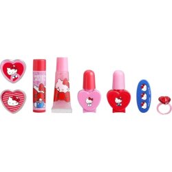 Hello Kitty Beauty Jewelry Box with Pearl Necklace Kids Makeup Set