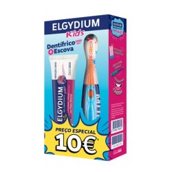 Elgydium Kids Gel Toothpaste Wild Fruits Toothbrush Pack