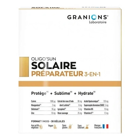 Solaire Granions Oligo'sun Sun Preparer 3in1 30 Capsule