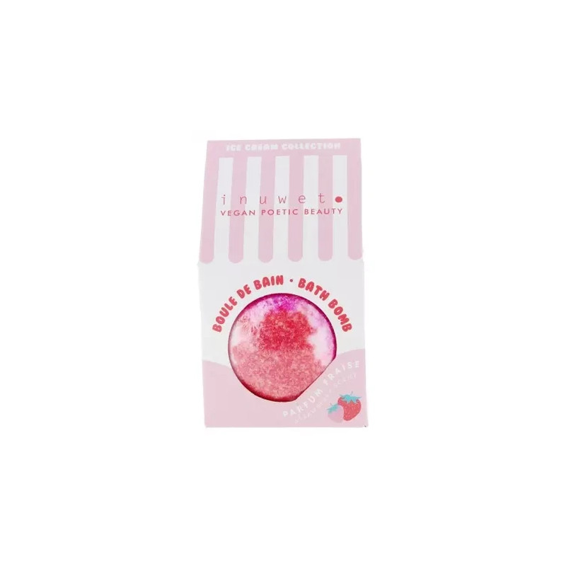 Inuwet Bath Ball 120 G Strawberry Fragrance