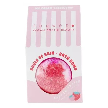 Inuwet Bath Ball 120 G Strawberry Fragrance