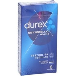 Durex Jeans 6 Latex Lubricated Condoms