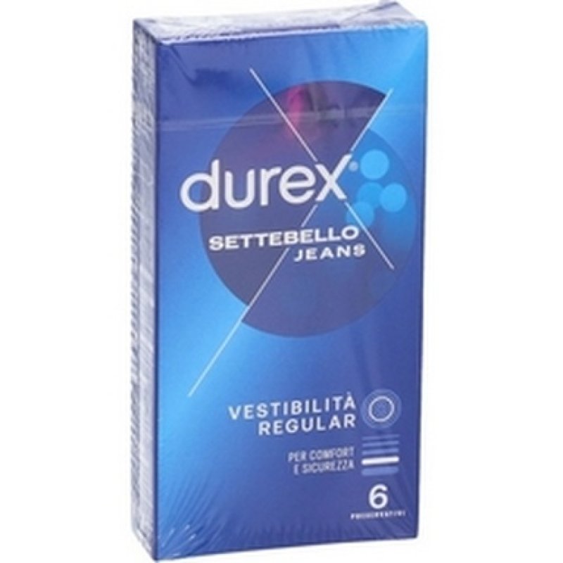 Durex Jeans 6 Latex Lubricated Condoms