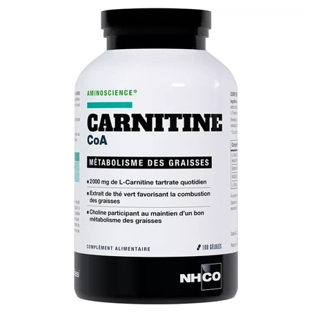 Nhco Nutrition Nhco Aminoscience Carnitine Coa Fat Metabolism 100 Capsules