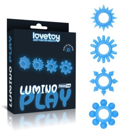 Lovetoy Lumino Play Penis Ring Set