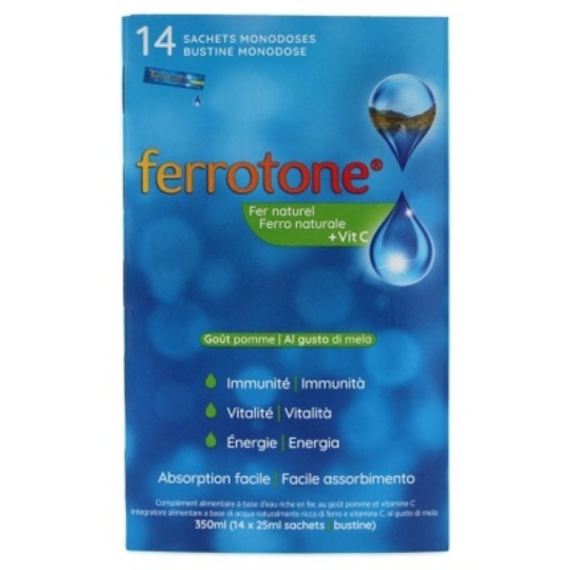 Ferrotone Natural Iron Vitamin C 14 Sachets