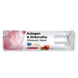Osavi Collagen & Electrolytes Vitality And Black Dietary Supplement Apple & Rhubarb 10g