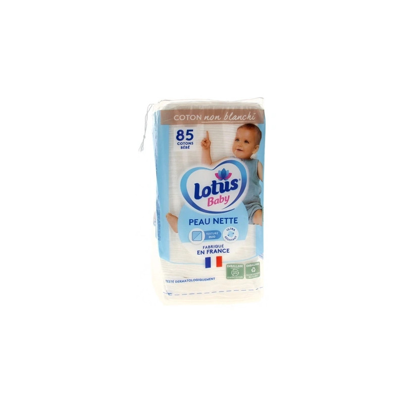 Lotus Baby Clean Skin 85 Cotton Pads Gentle And Soft For Baby's Skin