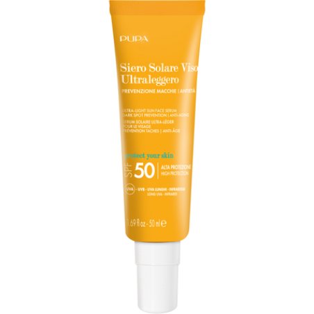 Pupa Ultralight Face Sunscreen Serum Spf50 50 Ml