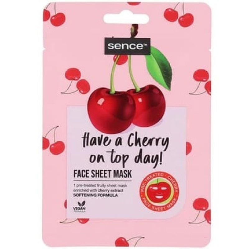 Sence Facial Sheet Mask Have A Cherry On Top Day 20ml 12 Pieces