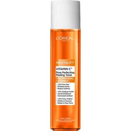 L'Oreal Paris Revitalift Vitamin C Pore Perfecting Toner Gentle Exfoliating Reduces Dullness Suitable For Sensitive