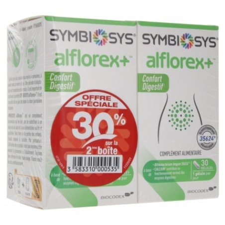 Biocodex Symbiosys Alflorex Digestive Comfort Pack Of 2 X 30 Capsules