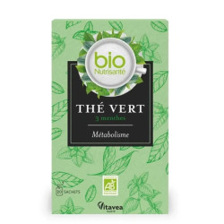 Vitavea Sante Bionutrisante Green Tea 3 Mints Metabolism 20 Bags