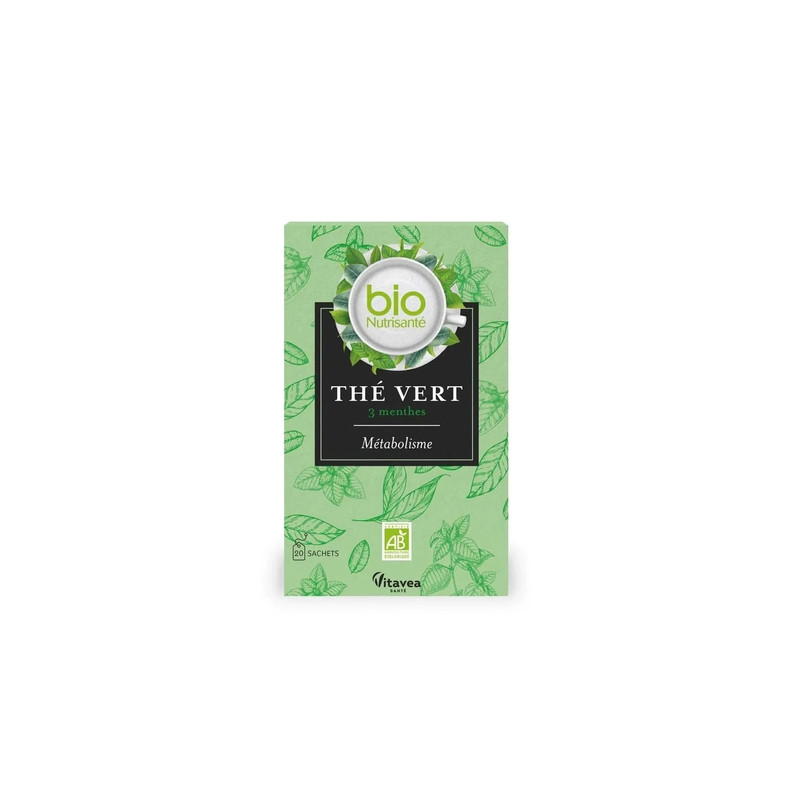 Vitavea Sante Bionutrisante Green Tea 3 Mints Metabolism 20 Bags