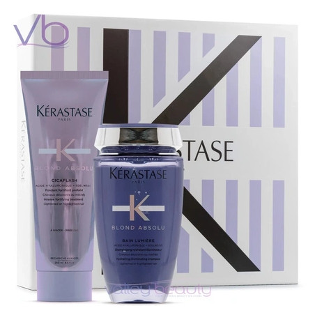 Kerastase Blond Absolu Gift Box Set Includes Fondant Cicaflash And Bain Lumiere Shampoo
